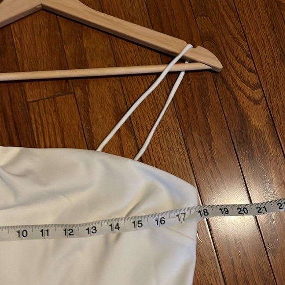 TCEC | White One Shoulder Dress Large Bachelorette Party Cocktail Event New Year - Picture 7 of 9